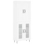 vidaXL Aparador alto madera contrachapada blanco 69,5x34x180 cm vidaXL Aparador alto madera contrachapada blanco 69,5x34x180 cm