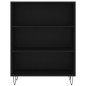 vidaXL Aparador alto madera contrachapada negro 69,5x34x180 cm vidaXL Aparador alto madera contrachapada negro 69,5x34x180 cm