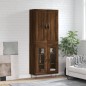 vidaXL Aparador alto madera contrachapada marrón roble 69,5x34x180 cm vidaXL Aparador alto madera contrachapada marrón roble 69,5x34x180 cm