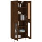 vidaXL Aparador alto madera contrachapada marrón roble 69,5x34x180 cm vidaXL Aparador alto madera contrachapada marrón roble 69,5x34x180 cm