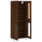 vidaXL Aparador alto madera contrachapada marrón roble 69,5x34x180 cm vidaXL Aparador alto madera contrachapada marrón roble 69,5x34x180 cm