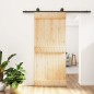 vidaXL Puerta corredera con herrajes madera maciza de pino 90x210 cm vidaXL Puerta corredera con herrajes madera maciza de pino 90x210 cm