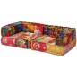 vidaXL Puf modular de 2 plazas de tela patchwork vidaXL Puf modular de 2 plazas de tela patchwork
