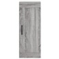 vidaXL Aparador alto madera contrachapada gris Sonoma 34,5x34x180 cm vidaXL Aparador alto madera contrachapada gris Sonoma 34,5x34x180 cm