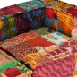vidaXL Puf modular de 2 plazas de tela patchwork vidaXL Puf modular de 2 plazas de tela patchwork