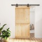 vidaXL Puerta corredera con herrajes madera maciza de pino 95x210 cm vidaXL Puerta corredera con herrajes madera maciza de pino 95x210 cm