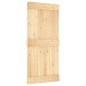 vidaXL Puerta corredera con herrajes madera maciza de pino 95x210 cm vidaXL Puerta corredera con herrajes madera maciza de pino 95x210 cm