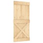 vidaXL Puerta corredera con herrajes madera maciza de pino 95x210 cm