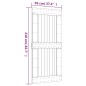 vidaXL Puerta corredera con herrajes madera maciza de pino 95x210 cm vidaXL Puerta corredera con herrajes madera maciza de pino 95x210 cm
