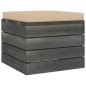 vidaXL Otomana de palets para jardín con cojín madera de pino vidaXL Otomana de palets para jardín con cojín madera de pino
