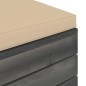 vidaXL Otomana de palets para jardín con cojín madera de pino vidaXL Otomana de palets para jardín con cojín madera de pino