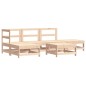 vidaXL Juego de muebles de jardín 6 piezas madera maciza de pino vidaXL Juego de muebles de jardín 6 piezas madera maciza de pino
