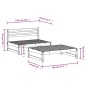 vidaXL Juego de muebles de jardín 2 piezas madera maciza de pino