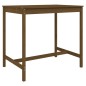 vidaXL Mesa y taburetes altos de jardín 5 pzas madera pino marrón miel vidaXL Mesa y taburetes altos de jardín 5 pzas madera pino marrón miel