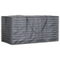 vidaXL Bolsas para cojines jardín 2 uds polietileno negro 150x75x75 cm