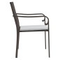 vidaXL Sillas jardín y cojines 4 uds ratán sintético marrón 56x59x84cm vidaXL Sillas jardín y cojines 4 uds ratán sintético marrón 56x59x84cm
