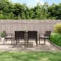 vidaXL Sillas jardín cojines 6 uds ratán sintético marrón 56,5x57x83cm vidaXL Sillas jardín cojines 6 uds ratán sintético marrón 56,5x57x83cm