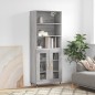 vidaXL Aparador alto madera contrachapada gris sonoma 69,5x34x180 cm vidaXL Aparador alto madera contrachapada gris sonoma 69,5x34x180 cm