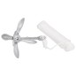 vidaXL Ancla plegable con cuerda hierro maleable plateado 8 kg vidaXL Ancla plegable con cuerda hierro maleable plateado 8 kg