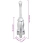 vidaXL Ancla plegable con cuerda hierro maleable plateado 8 kg vidaXL Ancla plegable con cuerda hierro maleable plateado 8 kg