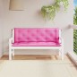 vidaXL Cojines para banco de jardín 2 uds tela rosa 150x50x7 cm vidaXL Cojines para banco de jardín 2 uds tela rosa 150x50x7 cm