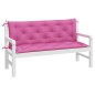 vidaXL Cojines para banco de jardín 2 uds tela rosa 150x50x7 cm vidaXL Cojines para banco de jardín 2 uds tela rosa 150x50x7 cm