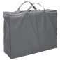 vidaXL Parque infantil para bebés con colchón tela lino gris oscuro vidaXL Parque infantil para bebés con colchón tela lino gris oscuro
