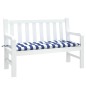 vidaXL Cojín de banco de jardín tela a rayas azul y blanco 120x50x7 cm vidaXL Cojín de banco de jardín tela a rayas azul y blanco 120x50x7 cm