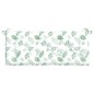 vidaXL Cojines banco jardín 2 uds tela estampado de hojas 120x50x7 cm vidaXL Cojines banco jardín 2 uds tela estampado de hojas 120x50x7 cm