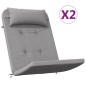 vidaXL Cojines para silla Adirondack 2 uds tela Oxford gris vidaXL Cojines para silla Adirondack 2 uds tela Oxford gris