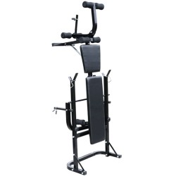 vidaXL Banca con mancuernas y pesas plegablr gimnasio en casa 
