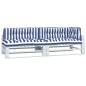 vidaXL Cojines para palés 5 piezas tela a rayas azul y blanco vidaXL Cojines para palés 5 piezas tela a rayas azul y blanco