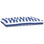 vidaXL Cojines para palés 5 piezas tela a rayas azul y blanco vidaXL Cojines para palés 5 piezas tela a rayas azul y blanco