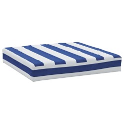 vidaXL Cojín para palets tela Oxford a rayas azul y blanco 60x60x8 cm
