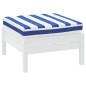 vidaXL Cojín para palets tela Oxford a rayas azul y blanco 60x60x8 cm vidaXL Cojín para palets tela Oxford a rayas azul y blanco 60x60x8 cm