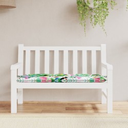 vidaXL Cojín para banco de jardín tela multicolor 120x50x7 cm
