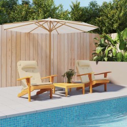 vidaXL Cojines para silla Adirondack 2 uds tela Oxford beige