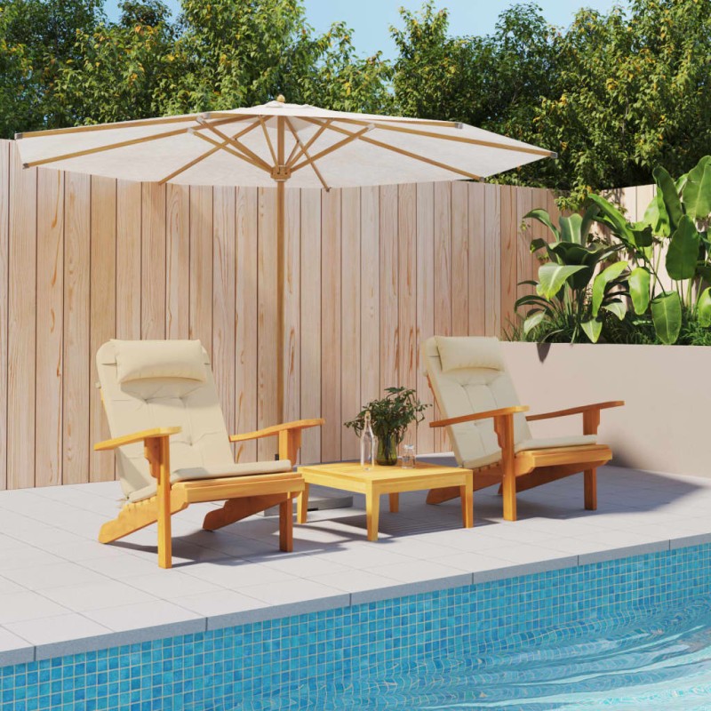 vidaXL Cojines para silla Adirondack 2 uds tela Oxford beige vidaXL Cojines para silla Adirondack 2 uds tela Oxford beige
