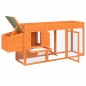 vidaXL Gallinero madera maciza de pino marrón 204x50x84 cm vidaXL Gallinero madera maciza de pino marrón 204x50x84 cm