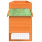 vidaXL Gallinero madera maciza de pino marrón 204x50x84 cm vidaXL Gallinero madera maciza de pino marrón 204x50x84 cm