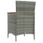 vidaXL Juego de comedor de jardín 11 piezas ratán sintético gris vidaXL Juego de comedor de jardín 11 piezas ratán sintético gris
