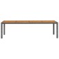 vidaXL Juego de comedor de jardín 11 piezas ratán sintético gris vidaXL Juego de comedor de jardín 11 piezas ratán sintético gris