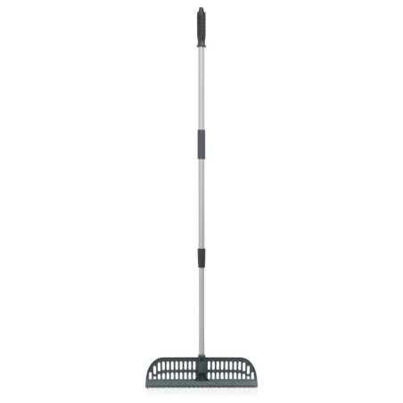 vidaXL Rastrillo para hojas 2 en 1 PP verde oscuro 157 cm
