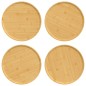 vidaXL Platos para pizza 4 uds bambú Ø32x1,5 cm vidaXL Platos para pizza 4 uds bambú Ø32x1,5 cm