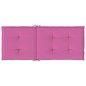 vidaXL Cojines para sillas con respaldo alto 6 uds tela rosa vidaXL Cojines para sillas con respaldo alto 6 uds tela rosa