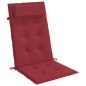 vidaXL Cojines de silla con respaldo alto 2 uds tela Oxford rojo tinto vidaXL Cojines de silla con respaldo alto 2 uds tela Oxford rojo tinto