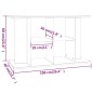 vidaXL Soporte para acuario madera de ingeniería blanco 100x40x60 cm