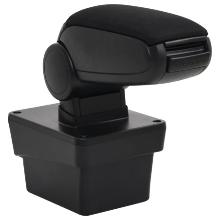 vidaXL Reposabrazos para coche ABS negro 17x40x(31-49) cm