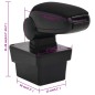 vidaXL Reposabrazos para coche ABS negro 17x40x(31-49) cm vidaXL Reposabrazos para coche ABS negro 17x40x(31-49) cm