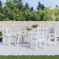 vidaXL Cojín silla de jardín respaldo bajo 4 uds tela a cuadros gris vidaXL Cojín silla de jardín respaldo bajo 4 uds tela a cuadros gris